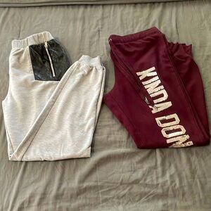 2 piece bundle of joggers/ Rue 21 sz medium